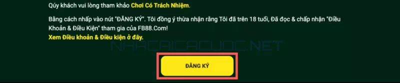 hướng dẫn cách đăng ký fb88 nhanh nhất cho người mới bắt đầu 9 bước 3: xác nhận đăng ký fb88