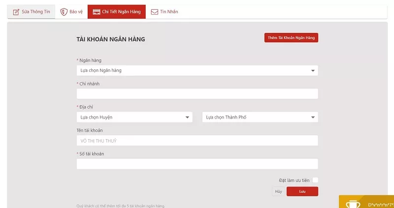 hướng dẫn nạp tiền vn88 chỉ trong vài phút 12 thêm thông tin ngân hàng
