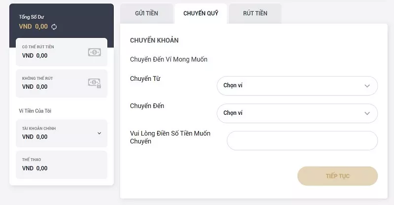 hướng dẫn rút tiền m88 đảm bảo 100% 6 thực hiện chuyển quỹ rút tiền m88