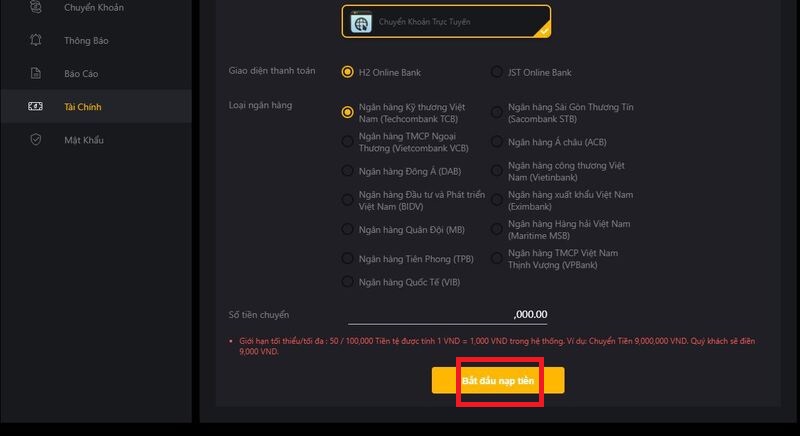 hướng dẫn nạp tiền fi88 đầy đủ và chi tiết nhất 7 ngân hàng trực tuyến fi88