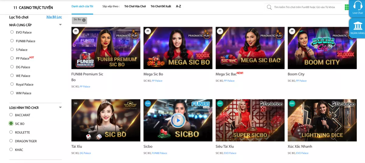 casino fun88 - nhà cái fun88 casino online uy tín 11 sicbo - tài xỉu casino fun88