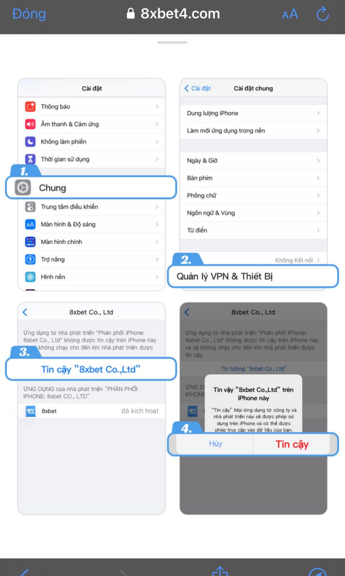 ứng dụng 8xbet - cách tải app 8xbet về điện thoại nhanh chóng 3 cài đặt app 8xbet trên ios