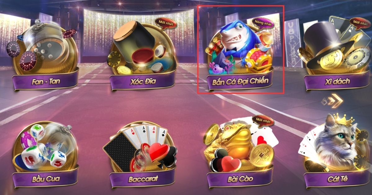 bắn cá 8xbet - game bắn cá ăn tiền cực đỉnh tại 8xbet 5 bắn cá đại chiến 8xbet