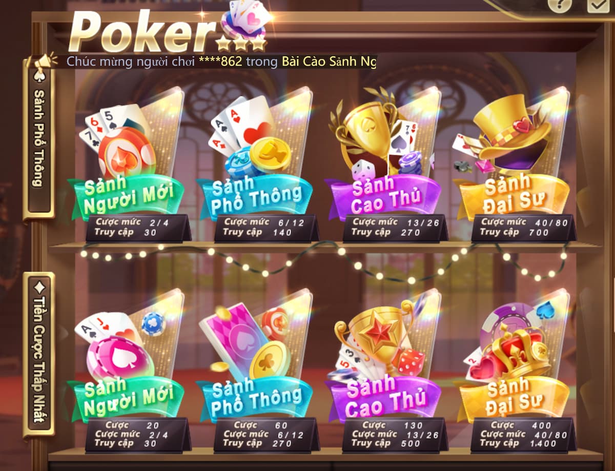 poker jun88 - hướng dẫn cách chơi poker jun88 dễ hiểu nhất 6 chọn sảnh chơi poker jun88 3d