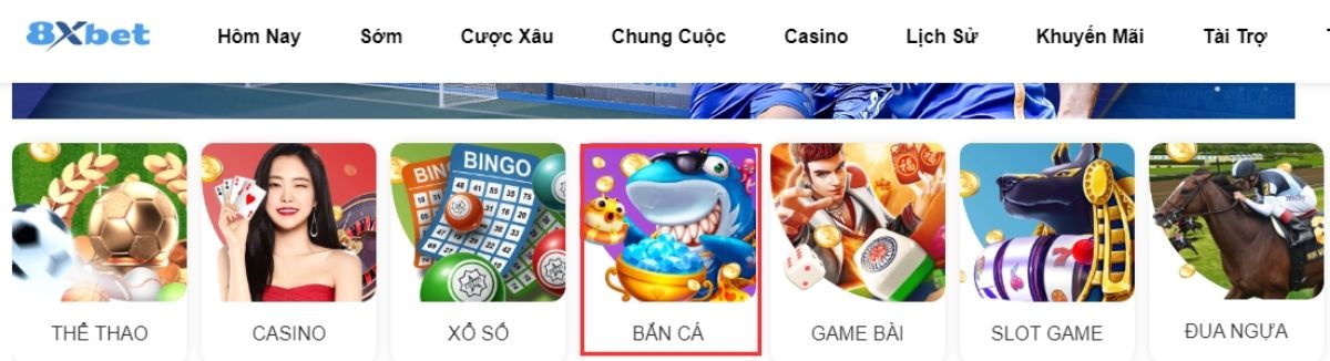bắn cá 8xbet - game bắn cá ăn tiền cực đỉnh tại 8xbet 2 sảnh chơi bắn cá 8xbet