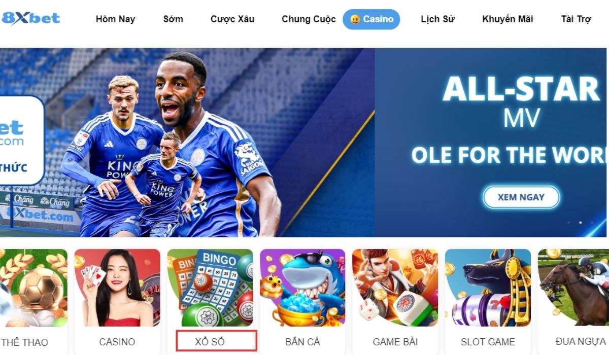 xổ số 8xbet - khám phá thế giới xổ số trực tuyến hàng đầu châu á 2 chọn mục xổ số tại 8xbet