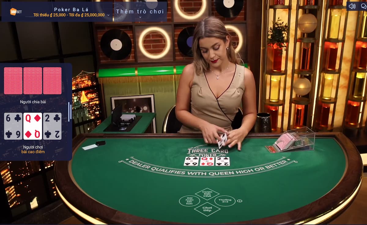poker 3 lá 188bet - hướng dẫn cách chơi đơn giản nhất 3 trải nghiệm poker 3 lá 188bet
