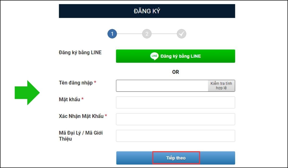 cách đăng ký cmd368 đơn giản nhất 3 điền thông tin tài khoản vào form biểu mẫu đăng ký cmd368