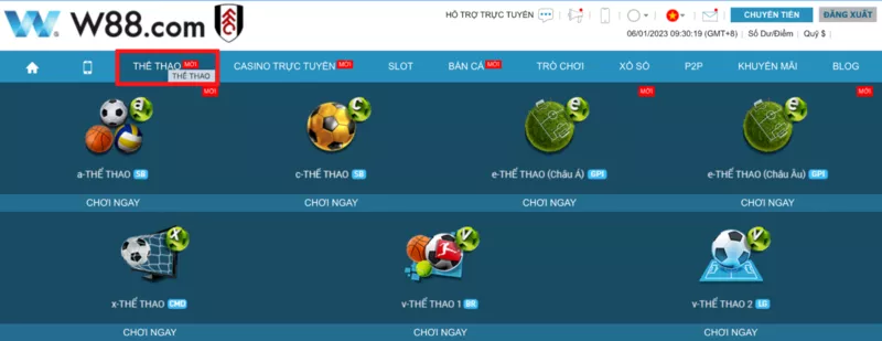 hướng dẫn cách chơi cá cược bóng đá w88 đơn giản nhất 3 truy cập vào sảnh chơi thể thao w88