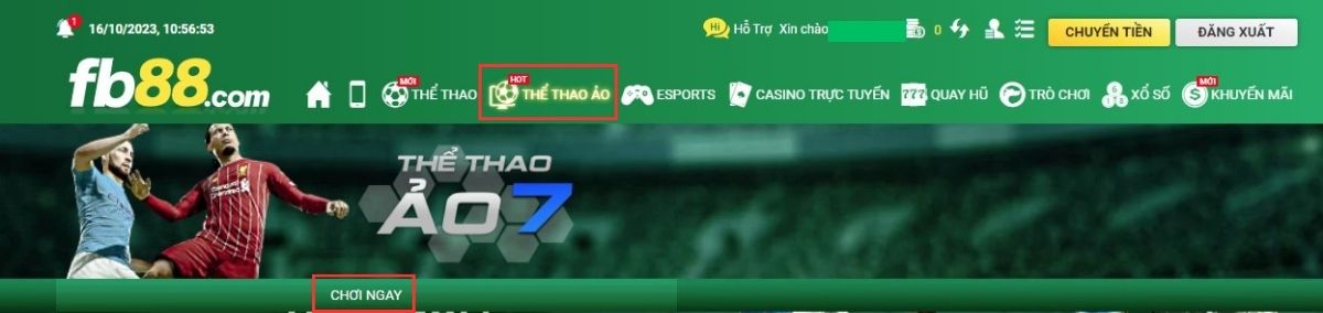 hướng dẫn chơi bóng đá ảo fb88 chi tiết nhất 3 vào sảnh thể thao ảo fb88