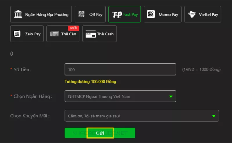 hướng dẫn nạp tiền jbo nhanh và an toàn nhất 6 gửi tiền jbo qua fastpay