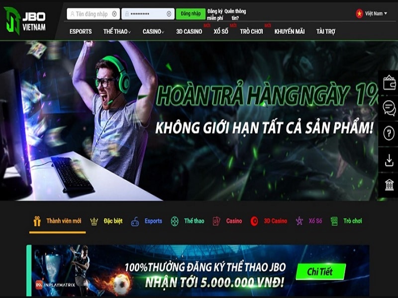 khuyen mai jbo hoan tra hang ngay len den 0 8 tai casino