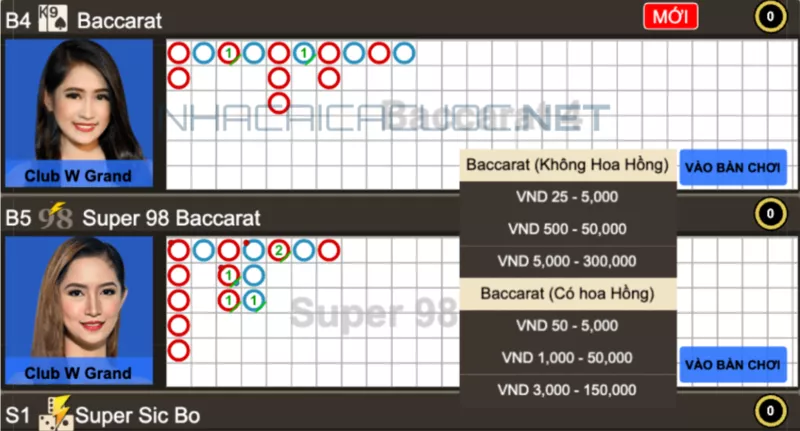 các bước đánh bài baccarat w88 ăn tiền hiệu quả nhất 4 bước 2: chọn mức cược bài baccarat w88