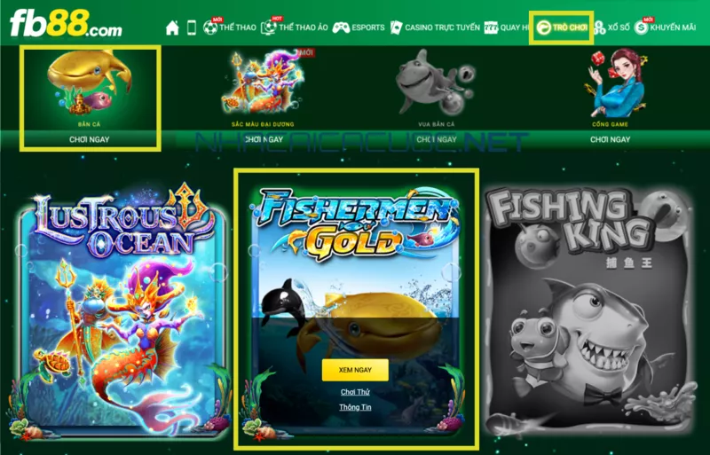 bắn cá fb88 - cách chơi fb88 bắn cá ăn tiền chi tiết 4 bước 1: đăng nhập nhà cái chọn game bắn cá fishermen gold fb88
