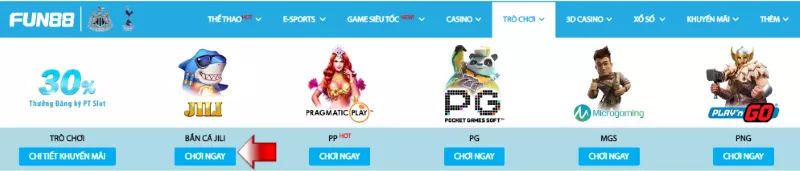 hướng dẫn chơi bắn cá fun88 cực hiệu quả cho các tân thủ 2 chọn trò chơi bắn cá fun88