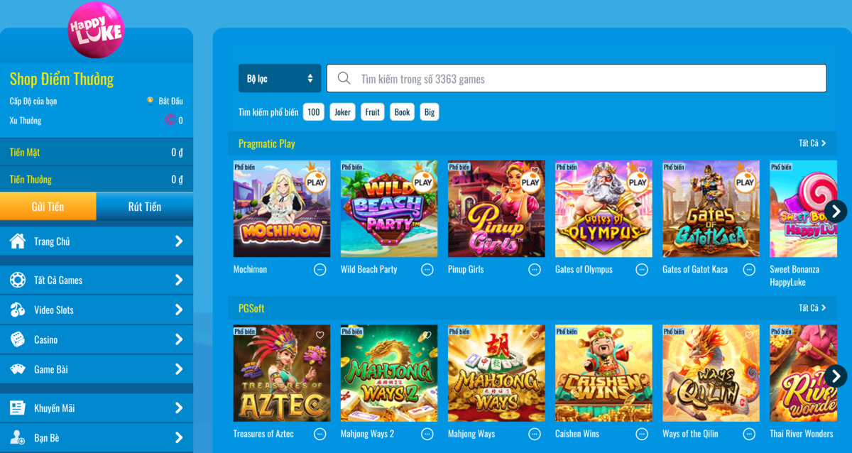 cách chơi slot online happyluke hay nhận thưởng khủng 3 truy cập trang casino happyluke slot