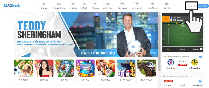 đăng ký 8xbet - cách mở tài khoản 8xbet nhanh chóng với 3 bước 3 truy cập trang tạo tài khoản 8xbet