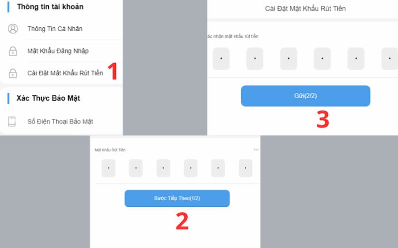 hướng dẫn rút tiền 8xbet an toàn về tài khoản ngân hàng 3 cách tạo mật khẩu rút tiền tại 8xbet