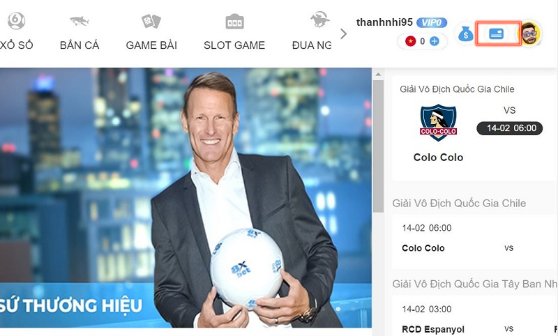 hướng dẫn nạp tiền 8xbet tiện lợi chỉ 5 phút 4 đi đến mục nạp tiền 8xbet