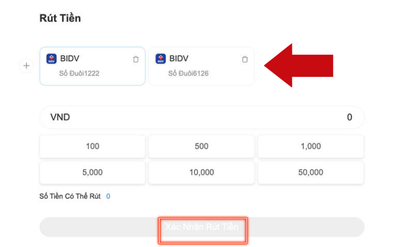hướng dẫn rút tiền 8xbet an toàn về tài khoản ngân hàng 6 nhập số tiền cần rút để rút tiền 8xbet