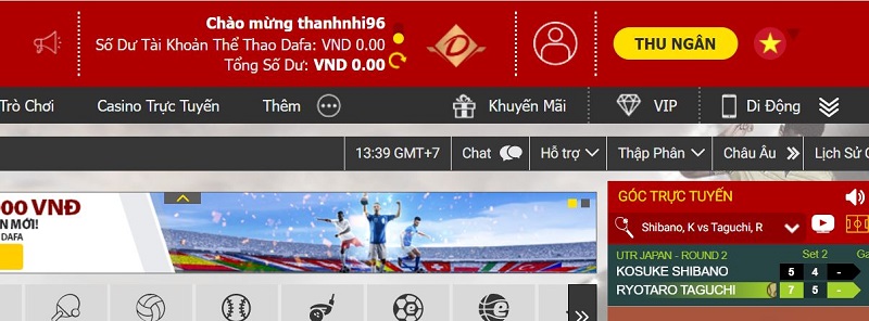 cách nạp tiền dafabet nhanh và chính xác nhất 2 vào mục thu ngân để nạp tiền dafabet
