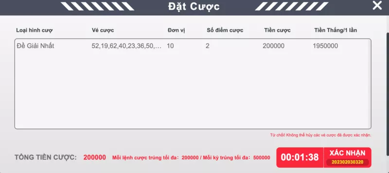 xổ số v9bet - hướng dẫn chơi lô đề v9bet online chi tiết cho bạn 6 xác nhận vé cược lô đề v9bet