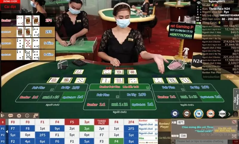 three face fb88 - cách chơi đơn giản và chi tiết nhất 5 bàn chơi three face fb88