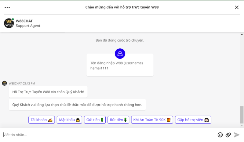 hướng dẫn cách chat trực tuyến w88 đơn giản và an toàn nhất 6 điền câu hỏi và bắt đầu chat trực tuyến w88