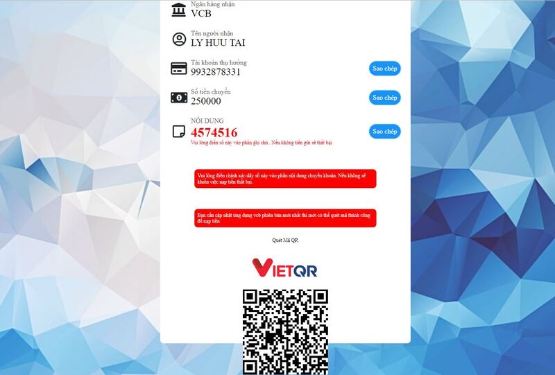 hướng dẫn nạp tiền happyluke bằng 3 cách thông dụng 16 quét mã qr ngân hàng