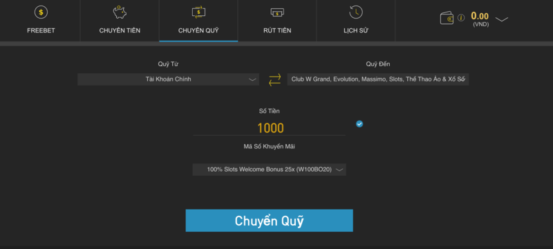 chuyển quỹ w88 - hướng dẫn 03 bước chuyển quỹ w88 chi tiết và dễ hiểu 4 thực hiện chuyển quỹ w88