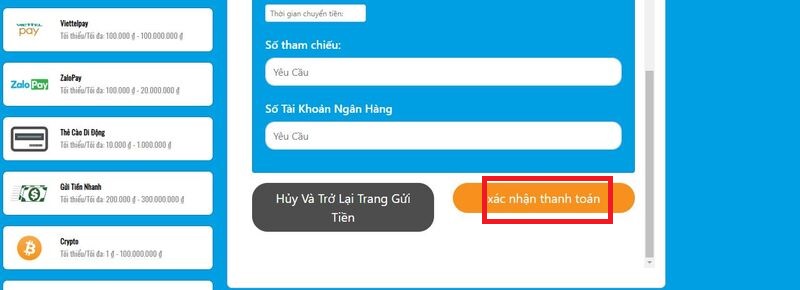 hướng dẫn nạp tiền happyluke bằng 3 cách thông dụng 19 xác nhận gửi tiền