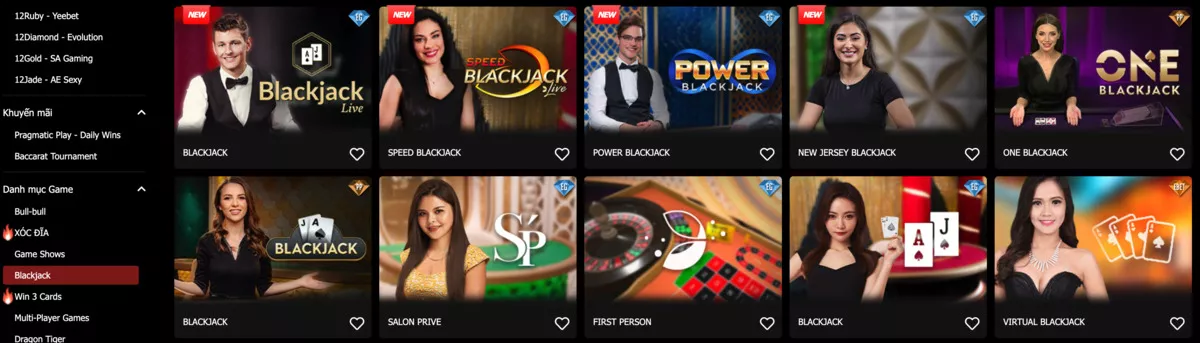 casino 12bet - nhà cái 12bet casino online review 7 blackjack tại sòng bạc trực tuyến 12bet