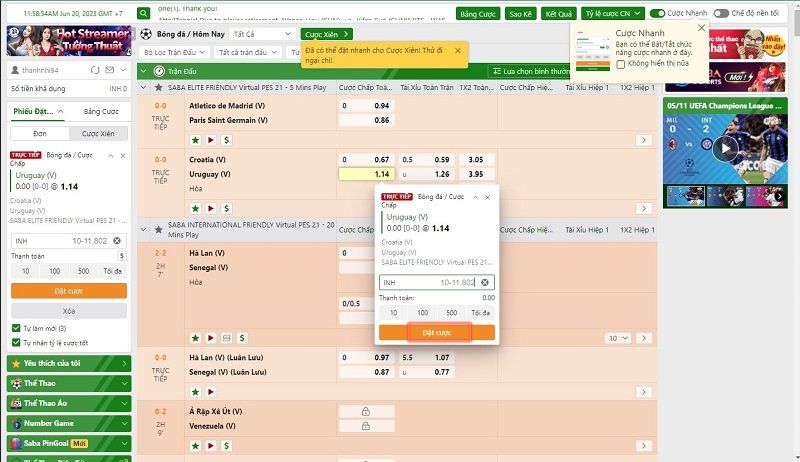 cá độ bóng đá v9bet - hướng dẫn chơi bóng đá trực tuyến dễ hiểu nhất 9 chọn trận đấu và đặt cược vào bóng đá v9bet