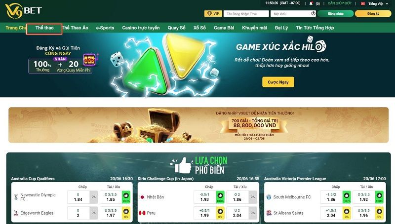 cá độ bóng đá v9bet - hướng dẫn chơi bóng đá trực tuyến dễ hiểu nhất 7 người chơi nhấn vào mục thể thao trên v9bet