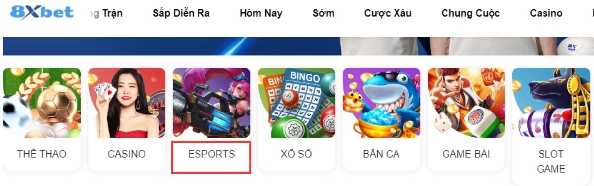 cách cá cược liên minh huyền thoại 8xbet dành cho newbie 3 đi đến trang esport 8xbet để chơi liên minh huyền thoại