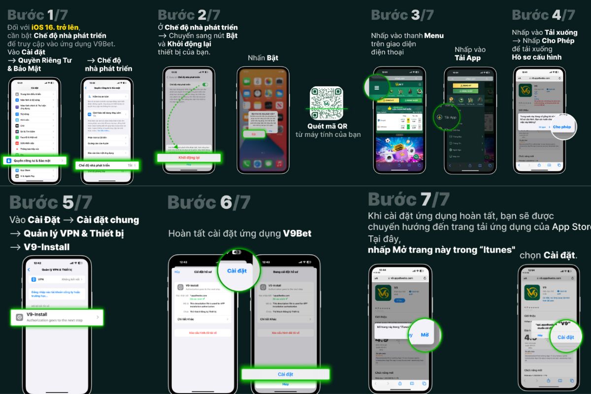 cách tải ứng dụng v9bet trên ios và android chuẩn nhất 2 cài đặt app v9bet cho ios