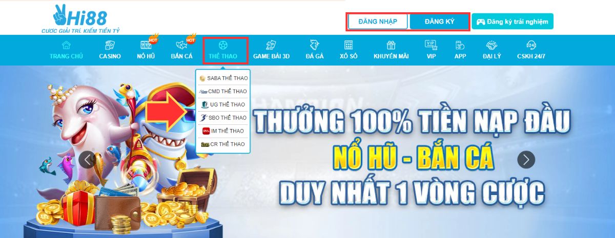 hướng dẫn cá cược bóng đá hi88 từ a - z cho tân thủ 2 truy cập trang thể thao hi88 để chọn sảnh chơi