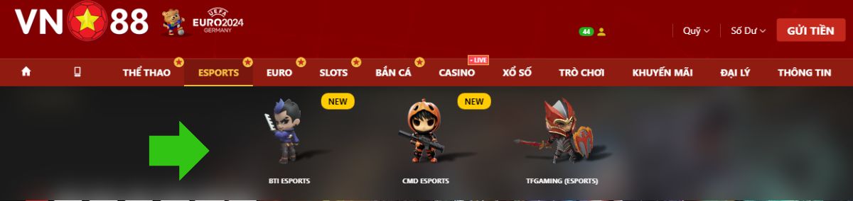 esports vn88 - khám phá tần tật về sảnh chơi cá cược thể thao điện tử vn88 3 chọn sảnh esports vn88 để chơi