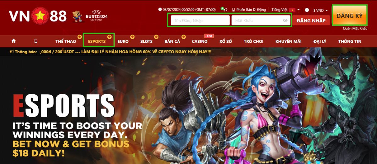 esports vn88 - khám phá tần tật về sảnh chơi cá cược thể thao điện tử vn88 2 truy cập vào trang esports vn88